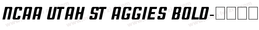 NCAA Utah St Aggies Bold字体转换